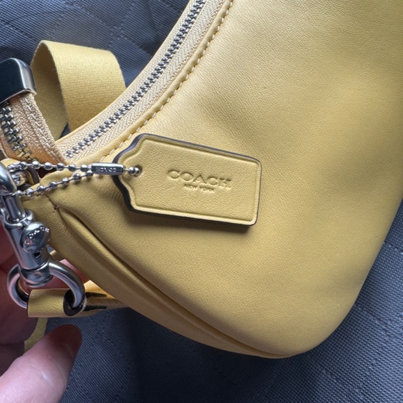 Coach Teri Shoulder Bag With Signature Quilting Silver/retro yellow - Picture 11 of 12